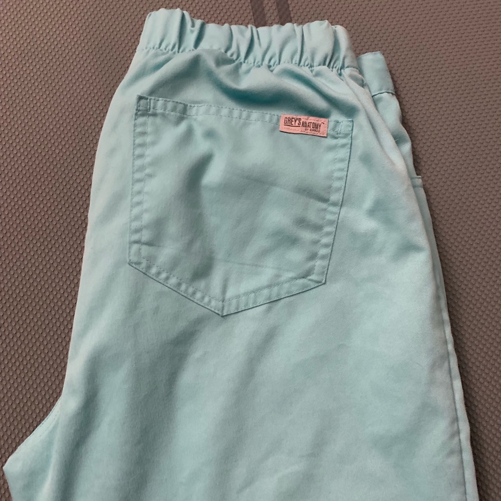 Greys Anatomy 4232 small aqua scrub pants